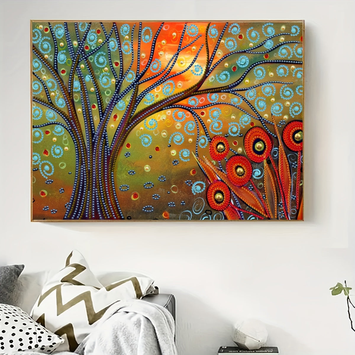Abstract Tree Diamond Painting Kit DIY Special Shape Crystal Diamond Partial