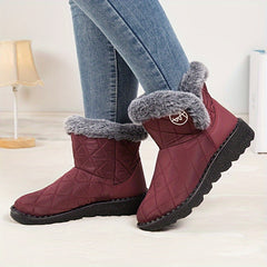 Women's Non-Slip Thickened Snow Boots - Warm & Lightweight