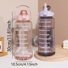 32 oz Sports Water Bottle with Scale and Straw for Outdoor Hiking and Gym