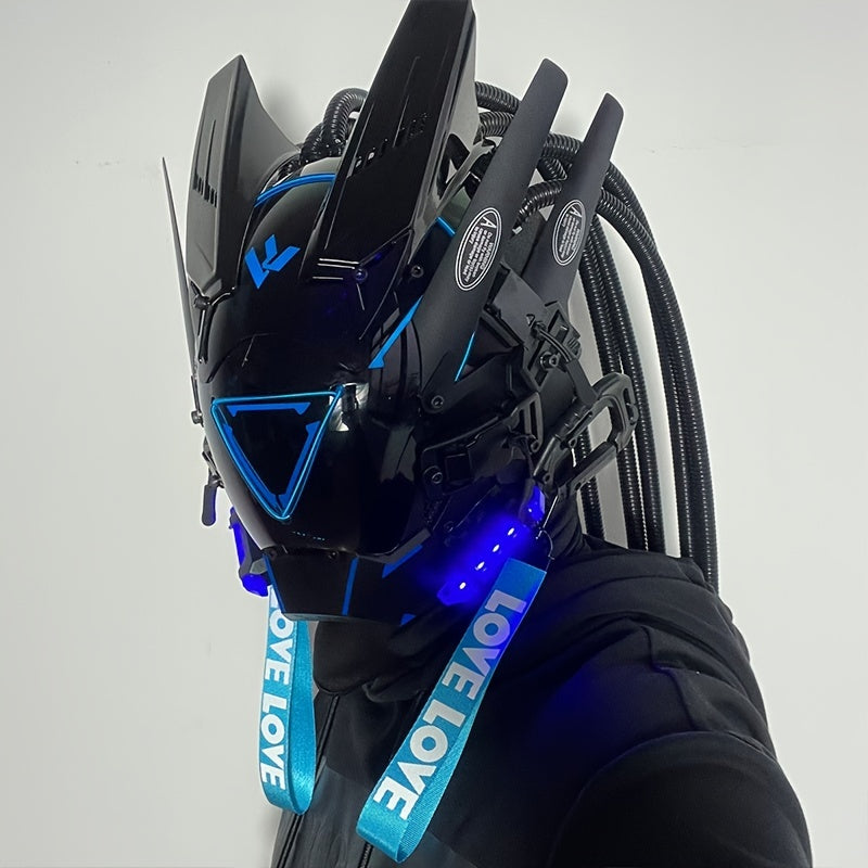 Punk Luminous Masks Halloween Party Decorative Masks for Men Women