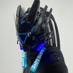 Punk Luminous Masks Halloween Party Decorative Masks for Men Women