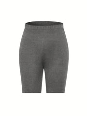 Sporty Yoga Shorts Elastic Waist Summer Women's Clothing