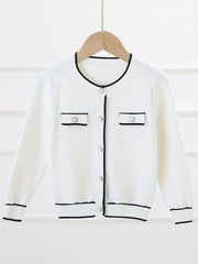 Girls' Grace Pearl Button Knit Cardigan Jacket