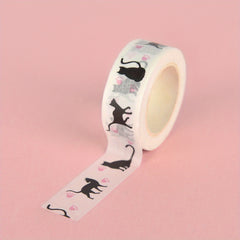 1 Pc Cartoon Cat Paper Washi Tapes Decorative Adhesive Tapes