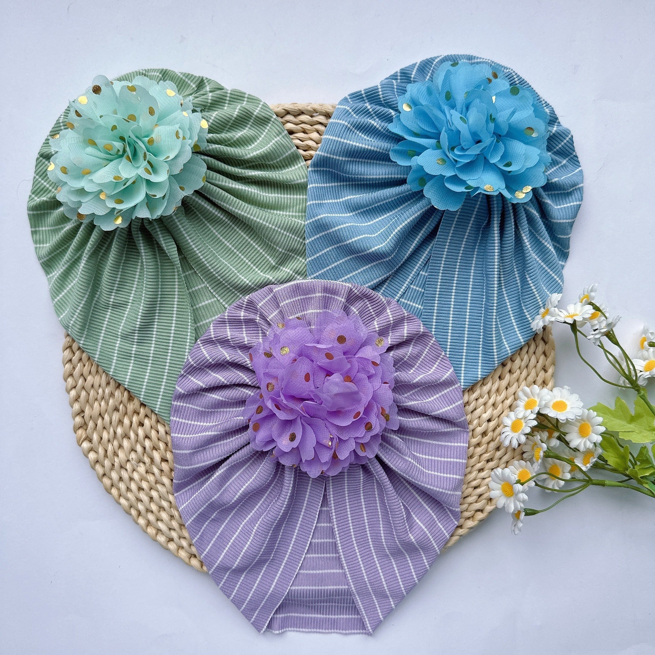Elastic Baby Flower Hat | European & American Soft Line Hot Girl Hat