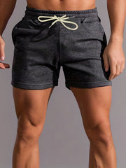 Men's Stretch Drawstring Shorts for Summer Gym Workout