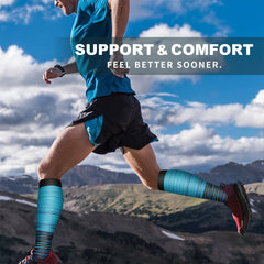 4 Pairs Copper Compression Socks for Women & Men 15-25 mmHg