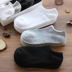10 Pairs Men's Cotton Crew Socks for Sports