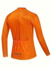 Men's Cycling Jersey Long Sleeve Quick Dry Breathable Shirt for Biking