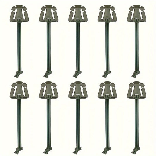 10pcs Elastic Rope Hanging Buckle for Camping Travel Backpack