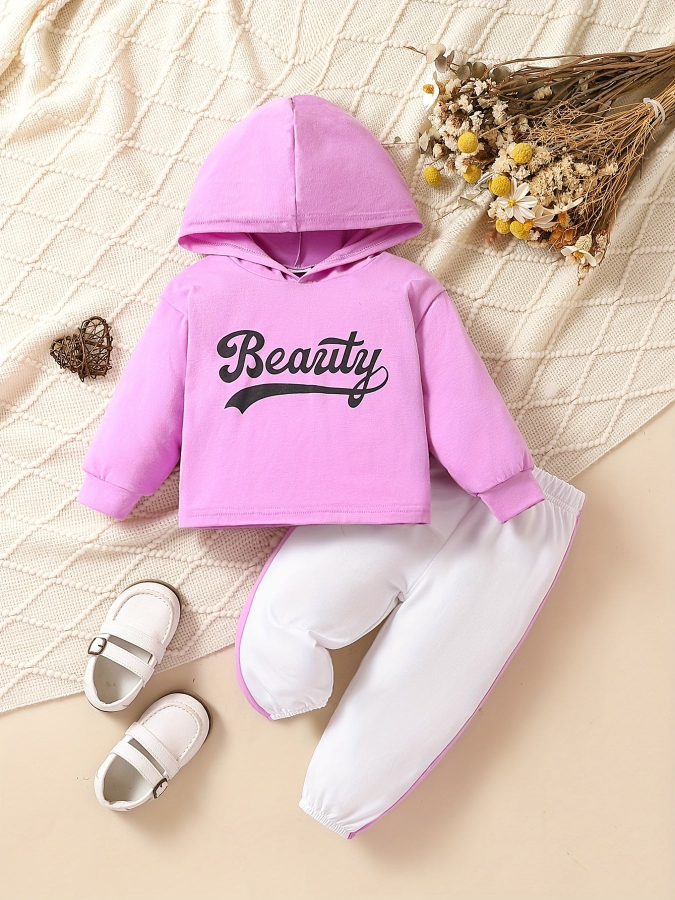 Baby Girls Casual Set Sports Hoodie Pants Outfit Spring Autumn