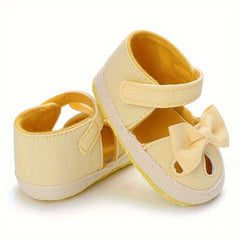 Cute Bowknot Sandals for Baby Girls - Breathable Non-slip Walking Shoes