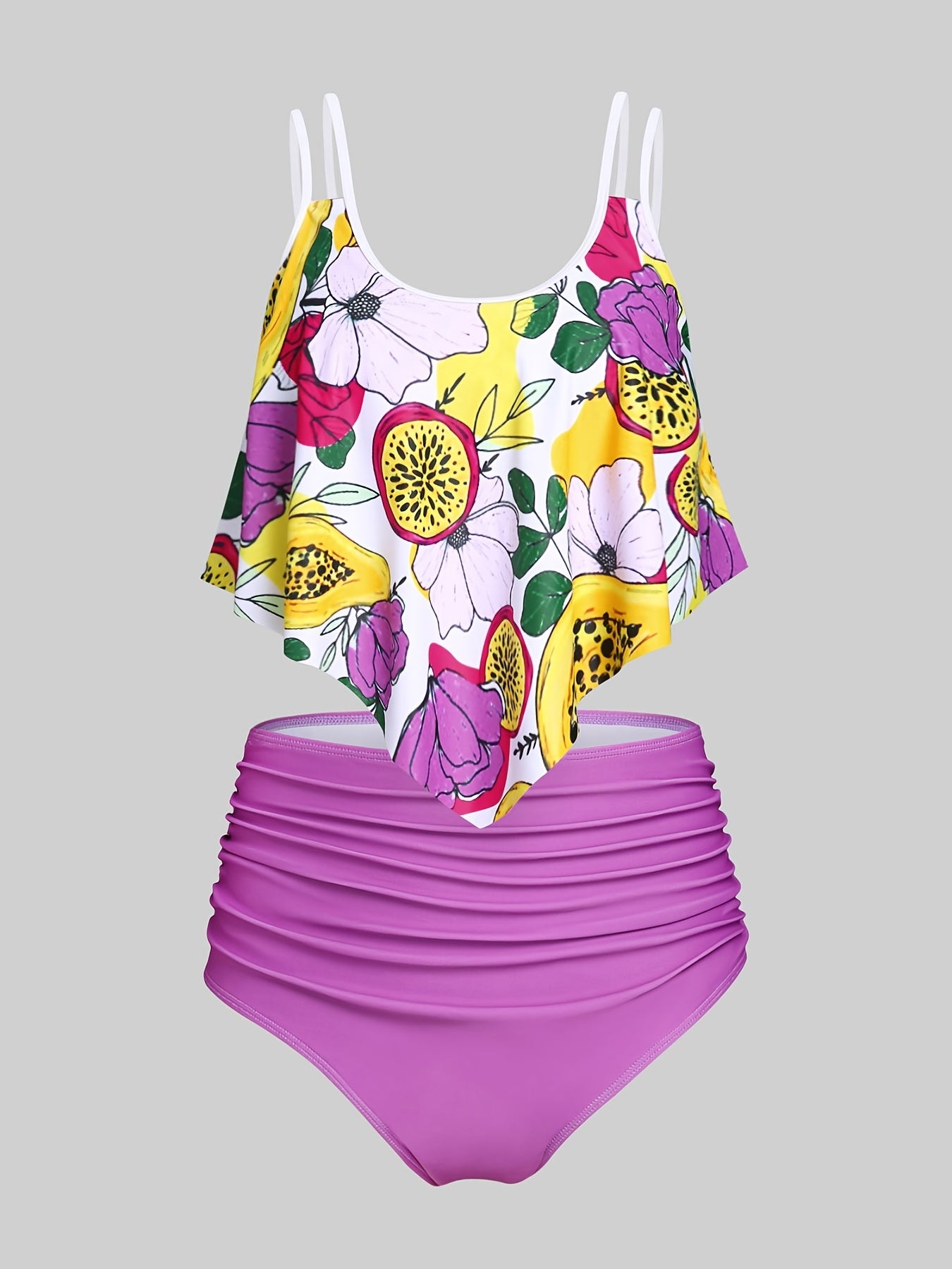 Floral Bandana Top & Panty Swimsuit Set