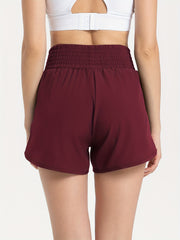 Women's Fitness Sports Shorts Elastic Waist Activewear