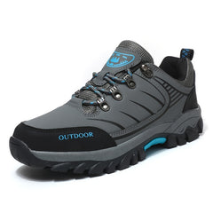 Men's Low Top Hiking Boots Non Slip Lace Up Durable Shoes