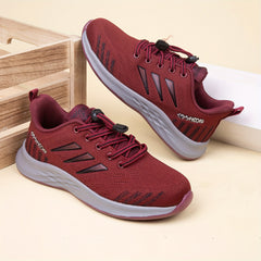 Women's Breathable Flying Woven Sneakers Casual Lace Up Outdoor Shoes
