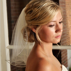 Short Wedding Bridal Head Veil With Comb Photo Accessories For Women