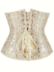 Strapless Corset Bustier Tummy Control Lace Up Body Shaper