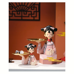 Ancient Style Girls Storage Tray Entrance Key Holder Home Organization