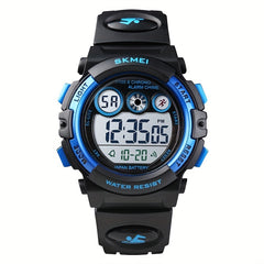 Kids Digital Sports Watch Waterproof Wristwatch with LED Night Light