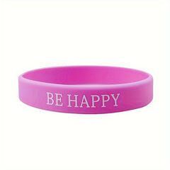 4PCS Inspirational Quotes Bracelet Elastic Wrist Strap