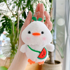 Plush Animal Duck Keychain For Men Toy Pendant Duck Doll Gift Random
