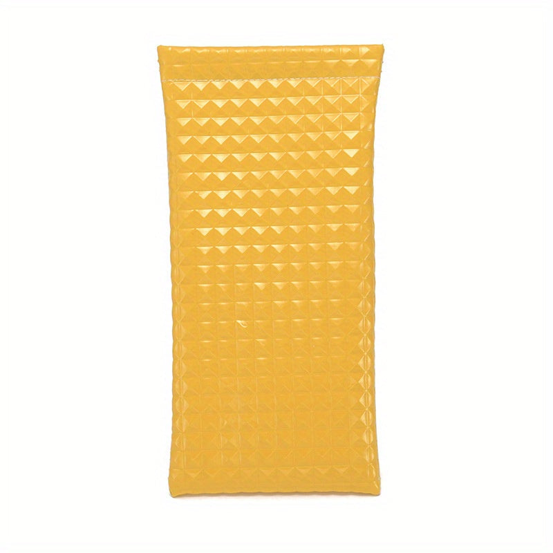 Solid Textured Glasses Bag PU Leather Sunglasses Storage Pouch