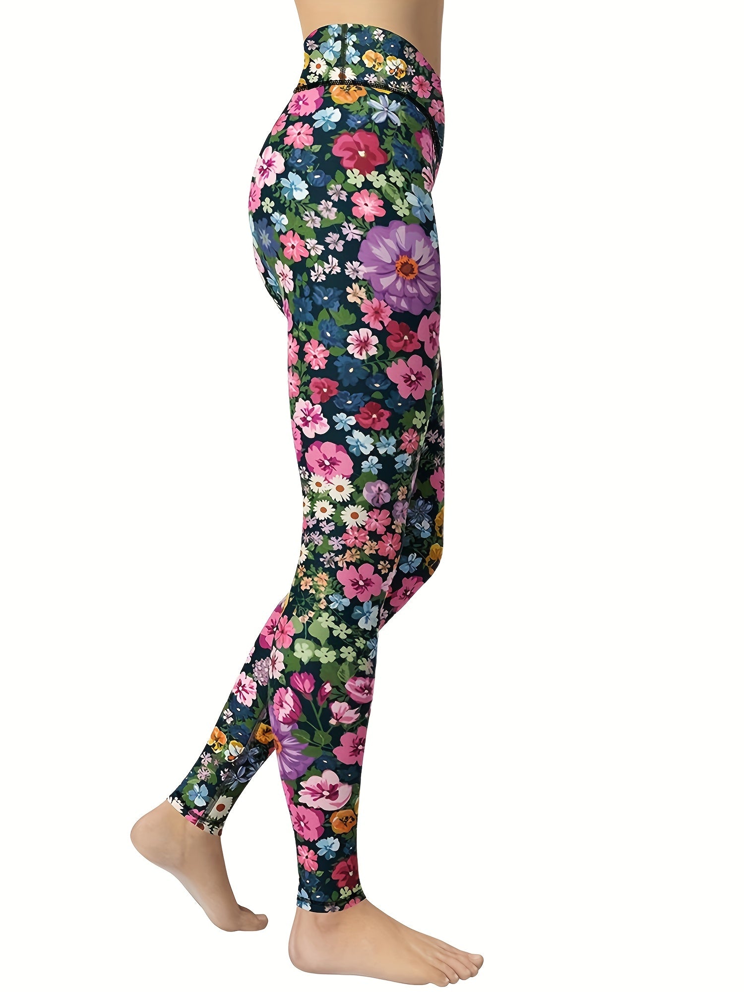 Floral Seamless Fitness Pants High Elastic Yoga Leggings