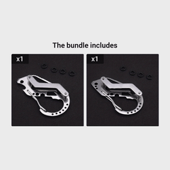 Stainless Steel Key Organizer Clip for Outdoor Travel