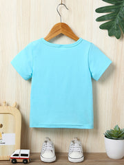 Baby Boys Cow Letter Print Short Sleeve Tee Top