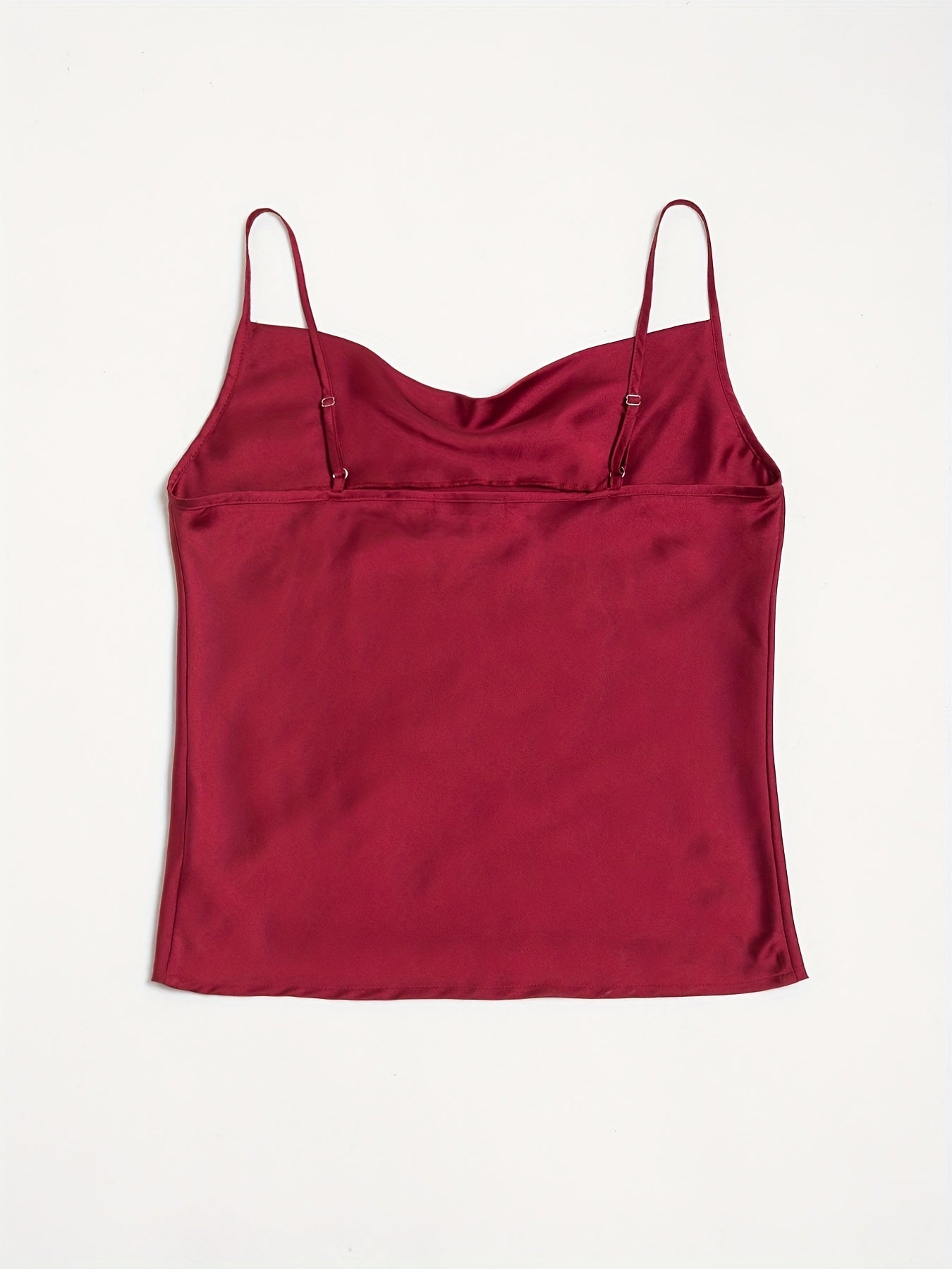Solid Cowl Neck Cami Top for Club & Party
