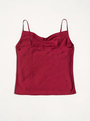 Solid Cowl Neck Cami Top for Club & Party