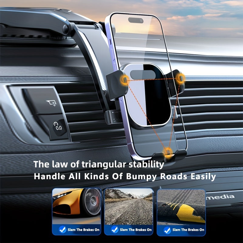 Car Phone Holder 360° Rotation Suction Cup Navigation Bracket