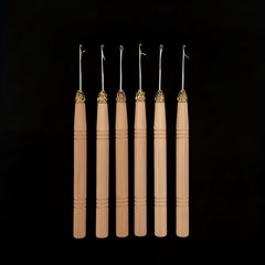 12pcs Hair Extension Crochet Headband Wig Tool Set Wooden Handle Crochet Hook