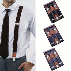 Men's 3 Buckles Y shaped Suspenders For Outdoor Party