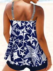 Paisley & Starfish Print Tankini Set