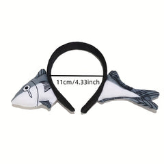 Funny Plush Shark Carrot Headband for Girls