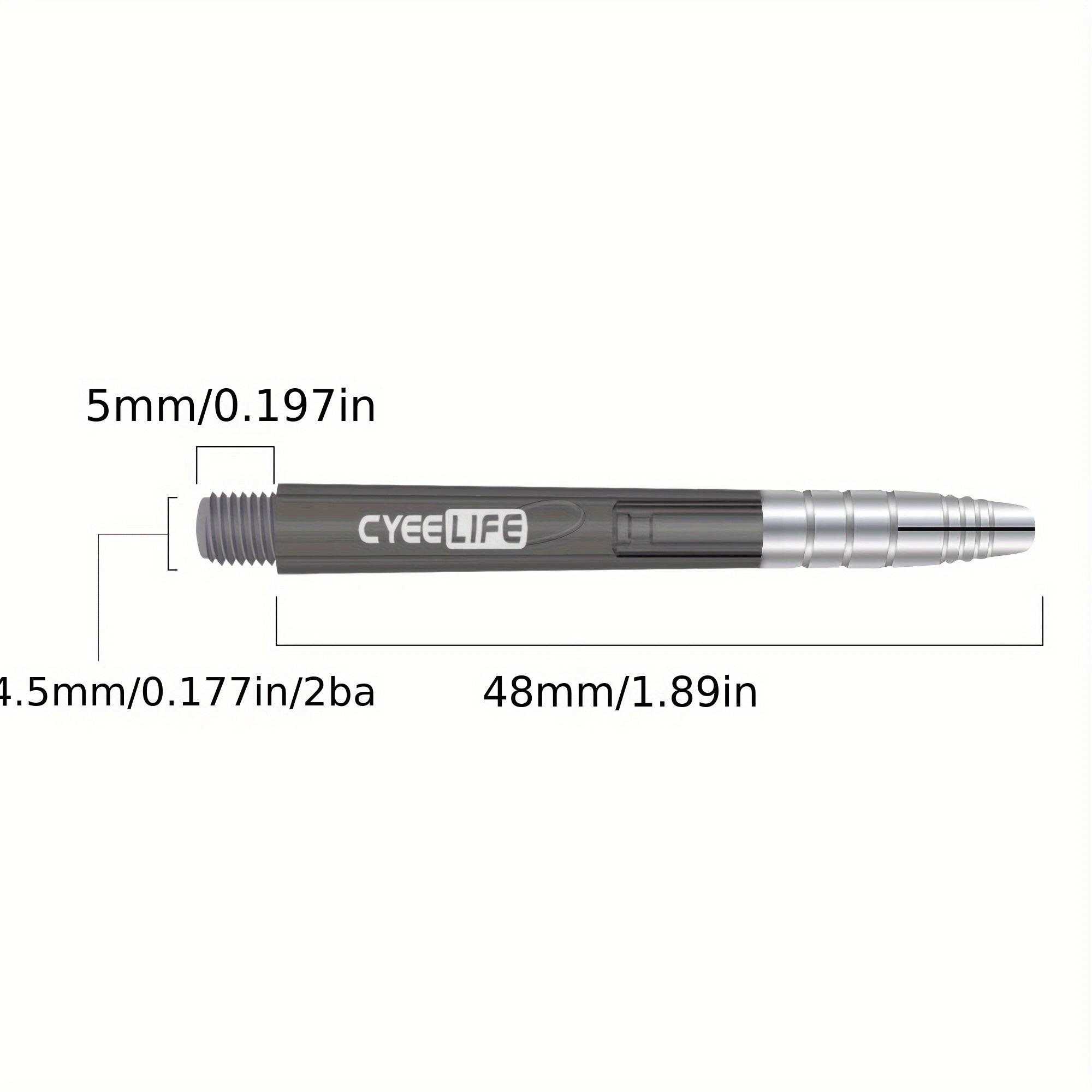 48mm Colorful PC Rod Aluminum Head Dart Rod Dart Accessories