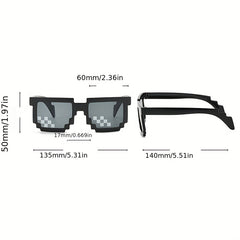 Y2K Mosaic Sunglasses For Women Men Funny Party Favors Decorative Glasses