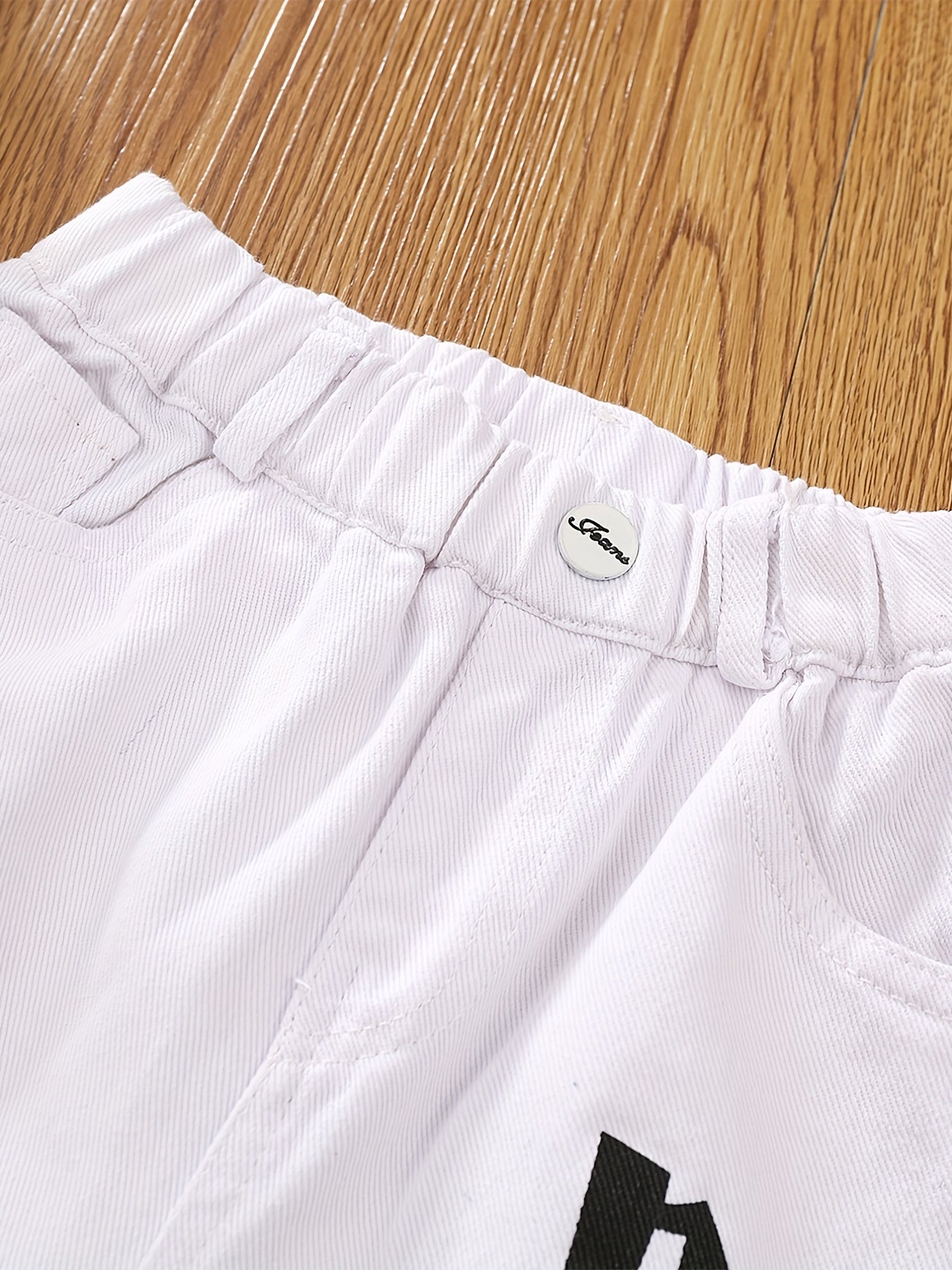 Boys Ripped Jeans Cropped Pants Loose Fit Spring Autumn Kids Clothes