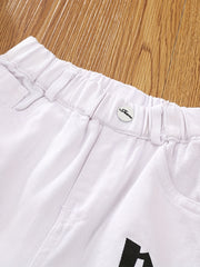 Boys Ripped Jeans Cropped Pants Loose Fit Spring Autumn Kids Clothes
