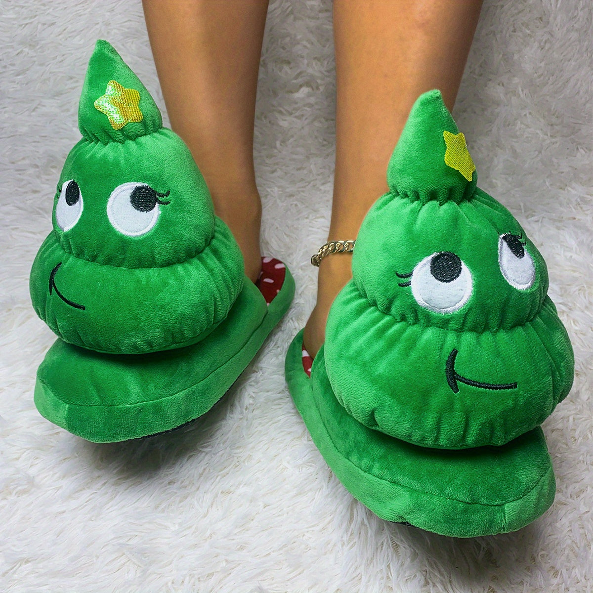 Women's Christmas Tree Funny Novelty Slippers