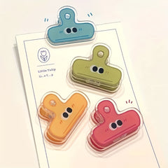 Smiling Face Clip Girl Heart Acrylic Stationery Folder