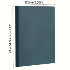 1pc A4 Faux Leather Notebook Large Meeting Notebook Thick Diary and Planner