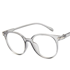Clear Lens Glasses For Women Men Cat Eye Round PC Frame Eyeglasses