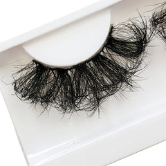 25mm Dramatic Faux Mink Lashes - Volume Long Fluffy Natural