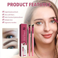 2pcs Eyebrow Pomade With Brush + 2 Pcs Eyebrow Gel Brush + 10pcs Eyebrow Stencil