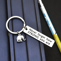Inspirational Elephant Keychain Pendant Backpack Accessories