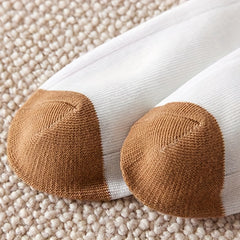 5 Pairs Bear Print Mid Tube Socks Women's Stockings