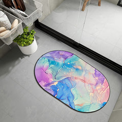 Absorbent Bath Mat Bathroom Diatom Mud Rug Anti Slip Carpet Household